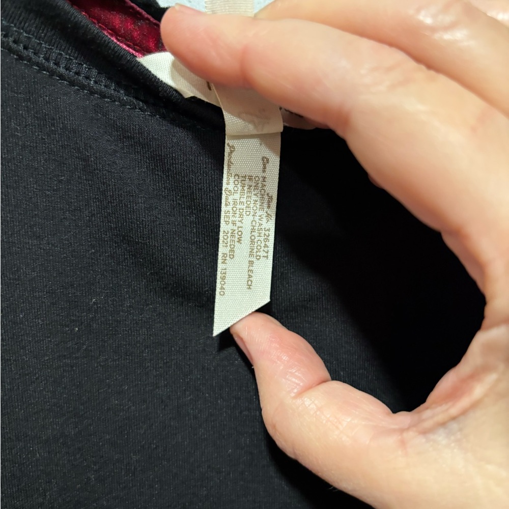 Matilda Jane Black Women's Hi-Low, Back Slit Top - Picture 6 of 7